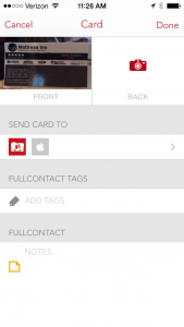 How to Turn Business Cards into Email Subscribers image FC CARD SCAN
