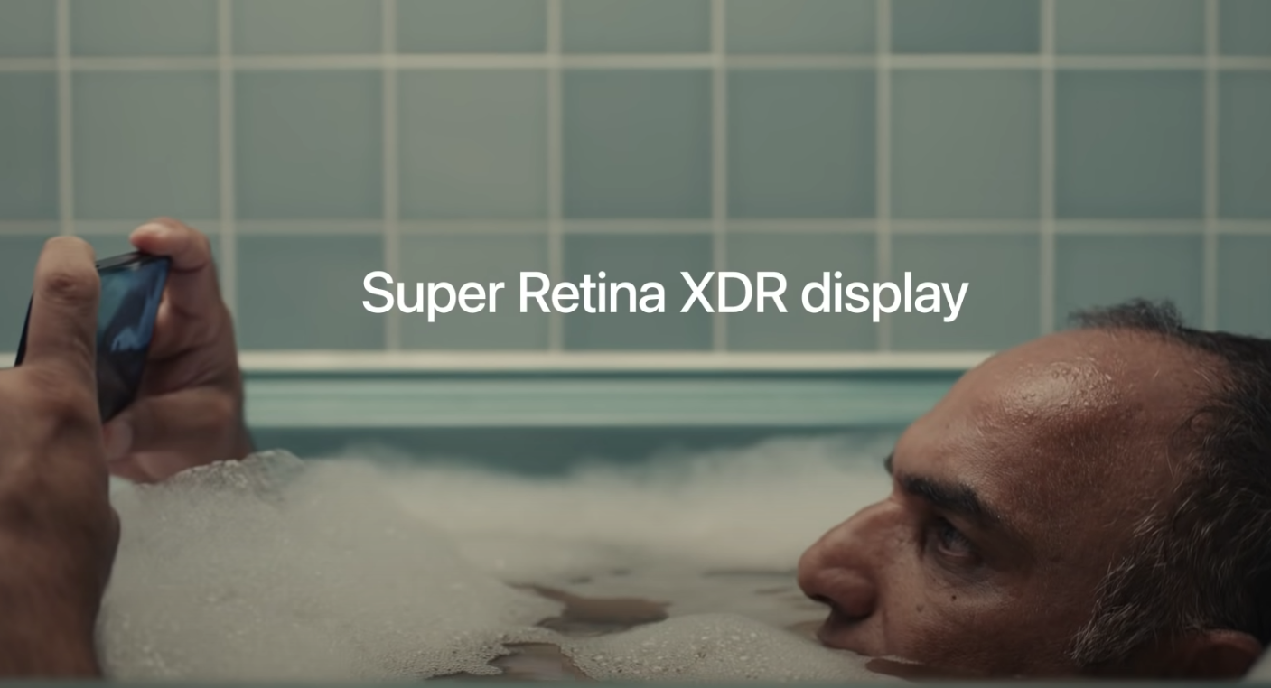 Apple nails the logos persuasive technique in its advertising. This iPhone 12 ad touting the phone’s impressive specs with a never-thought-of image of a man watching his iPhone while immersed in a bubble bath.